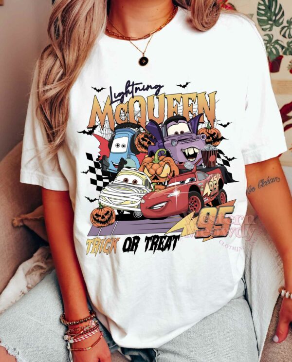 MC QUEEN Cars Trick or Treat Shirt
