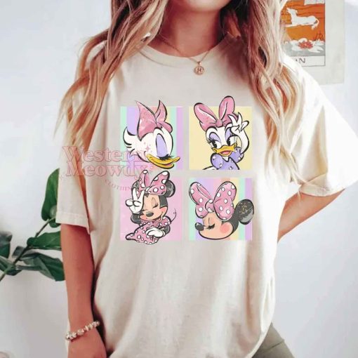 Retro Minnie Mouse and Daisy Duck T-shirt