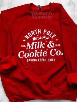 North Pole Milk & Cookie Co Christmas Sweatshirt