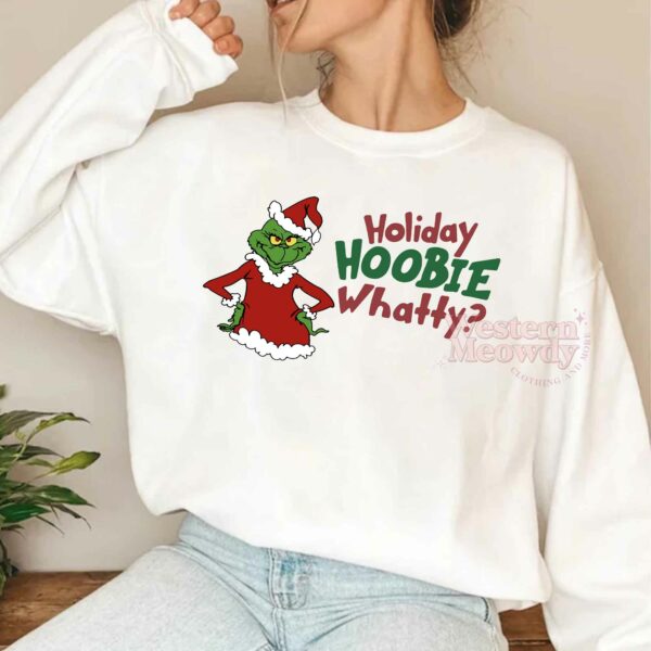 Holiday Hoobie Whatty Grinch Cartoon Sweatshirt
