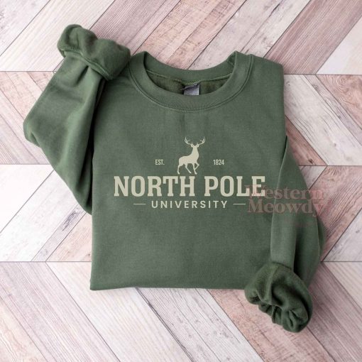 North Pole Est 1824 University Sweatshirt