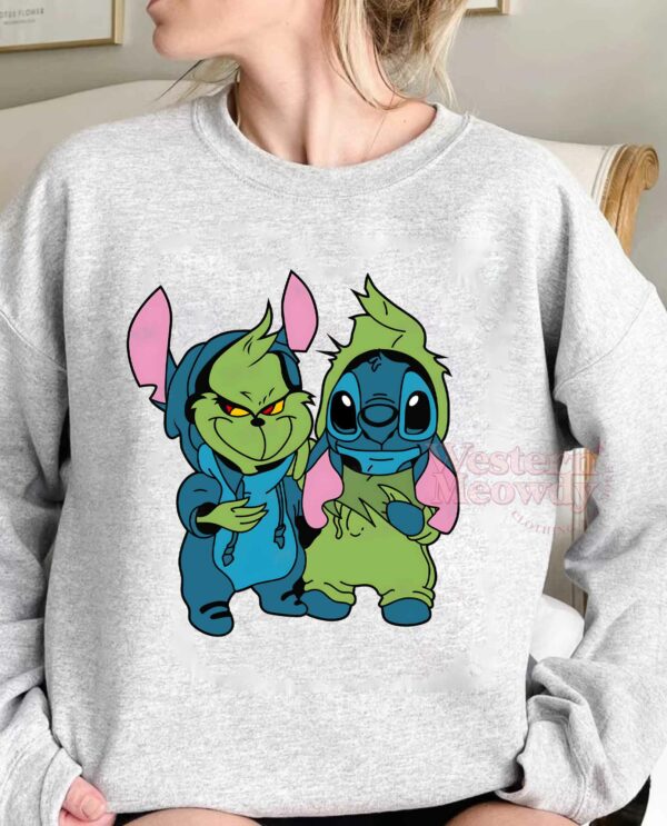 Grinch And Stitch Friends Sweatshirt