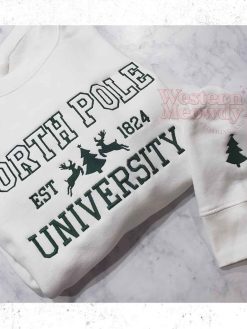 North Pole University Est 1824 Embroidered Sweatshirt