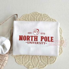 North Pole University Est 1773 Embroidered Crewneck