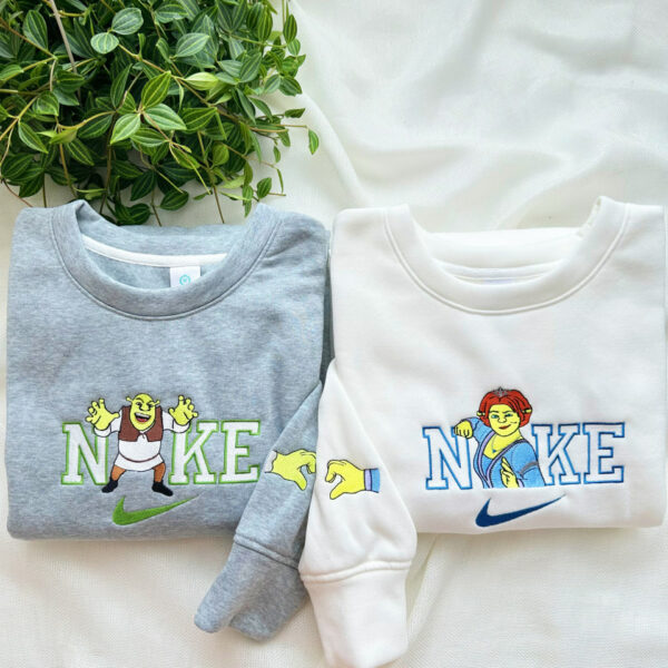 Shrek and Princess Fiona Couple Sweatshirt