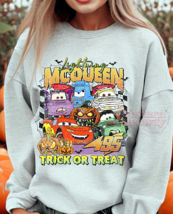 Lightning Mcqueen Car Squad Trick Or Treat Shirt