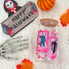 Halloween Killers Cute Coffee Cups 16oz Libbey Glass