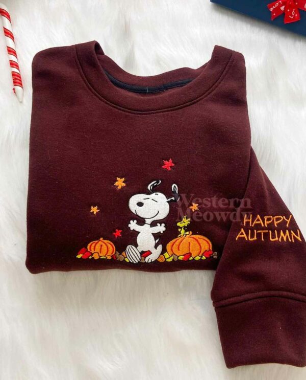 Snoopy Happy Autumn Sweatshirt Snoopy Happy Autumn Sweatshirt
