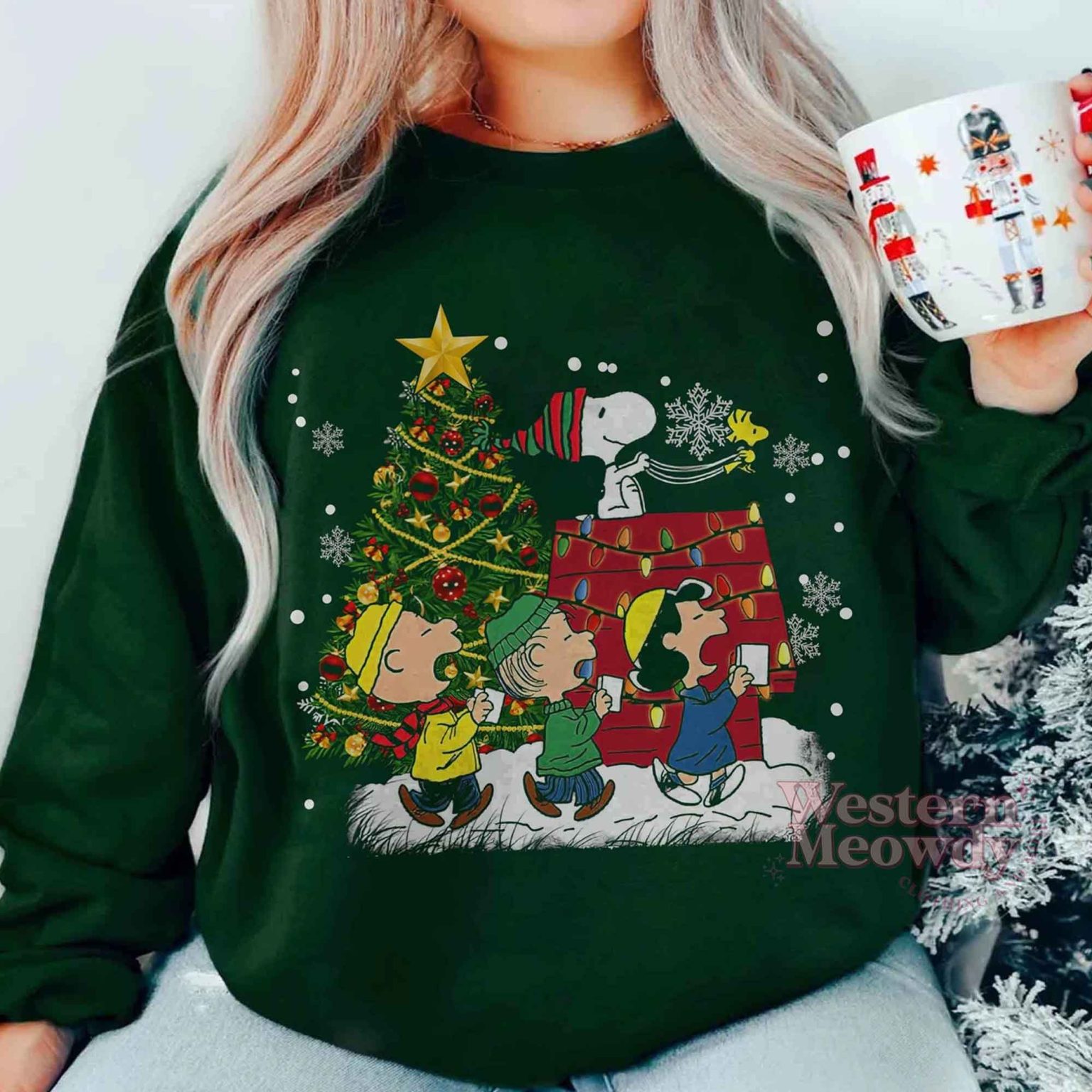 Peanuts Snoopy And Friends Christmas Shirt - Western Meowdy