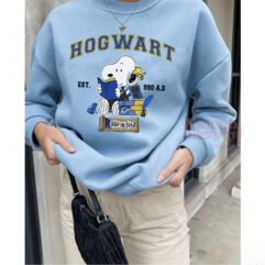 90s Snoopy Halloween Hogwarts House Sweatshirt