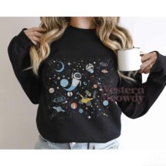 Wall-E and Eve Robot Galaxy Shirt