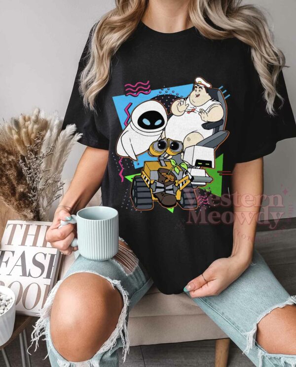 Wall-E Eve Disney Characters Squad Shirt