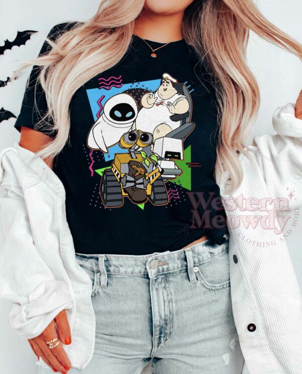 Wall-E Eve Disney Characters Squad Shirt