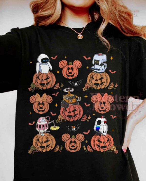Wall-E Eve Pumpkin Halloween Shirt