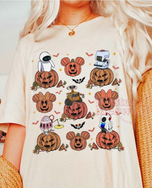 Wall-E Eve Pumpkin Halloween Shirt