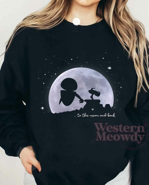 Wall-E Eve Love To The Moon And Back Shirt