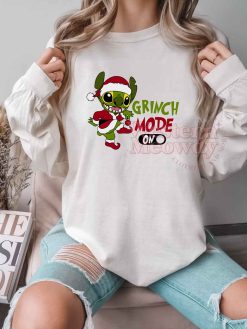 Grinch Mode on Christmas Shirt