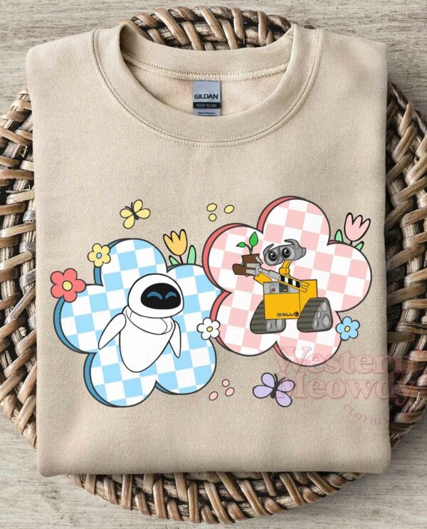 Wall-E Eve Robot Cute Couple Love Shirt