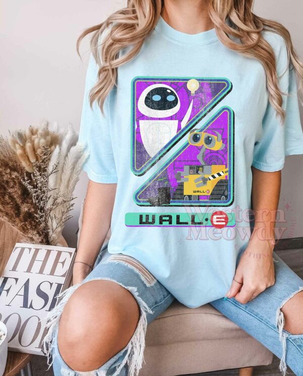 Wall-E and Eve Couple Vintage Shirt