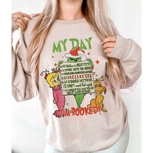 Grinch With Friends I’m Booked Christmas Sweatshirt