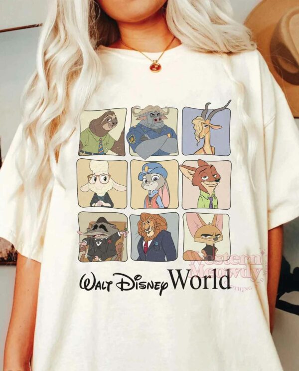 Zootopia Characters Disney Shirt