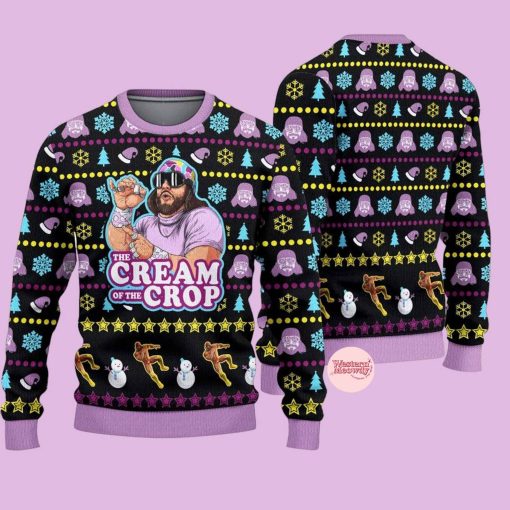 Macho Man Randy Savage The Cream Of The Crop Ugly Christmas Sweatshirt