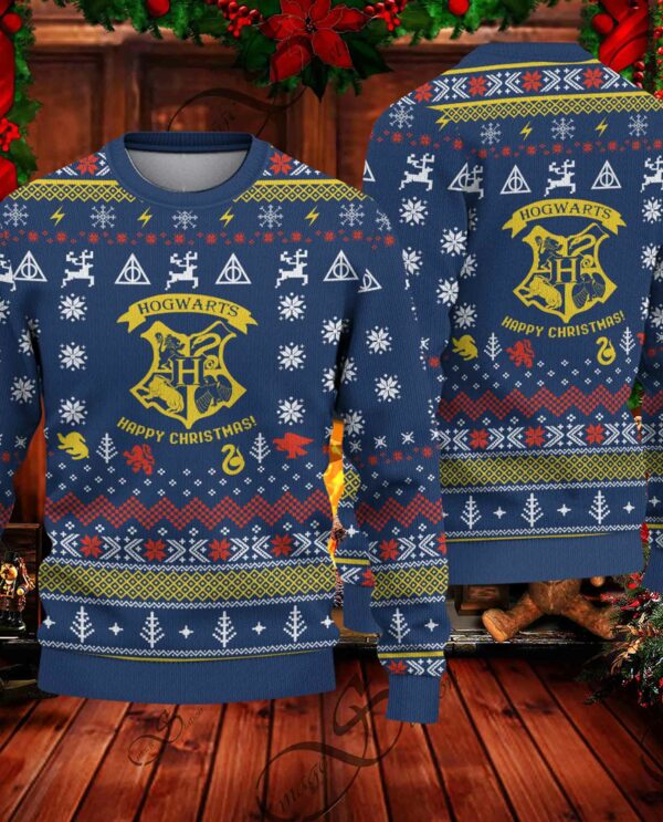 Harry Potter Hogwarts Happy Christmas Ugly Sweatshirt