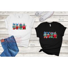 Stitch Coffee Cups Cute Christmas Sweatshirt