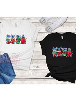 Stitch Coffee Cups Cute Christmas Sweatshirt