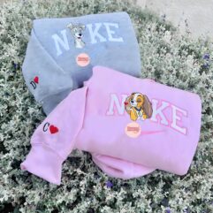 Lady and the Tramp Couple Ver3 Embroidered Sweatshirt