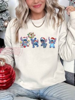 Stitch Coffee Lovers Christmas Lamps Sweatshirt