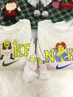 Shrek and Princess Fiona Couple 2D Sweatshirt