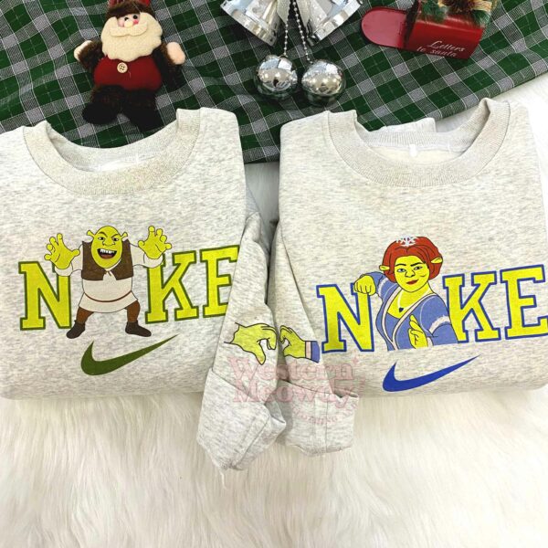 Shrek and Princess Fiona Couple 2D Sweatshirt