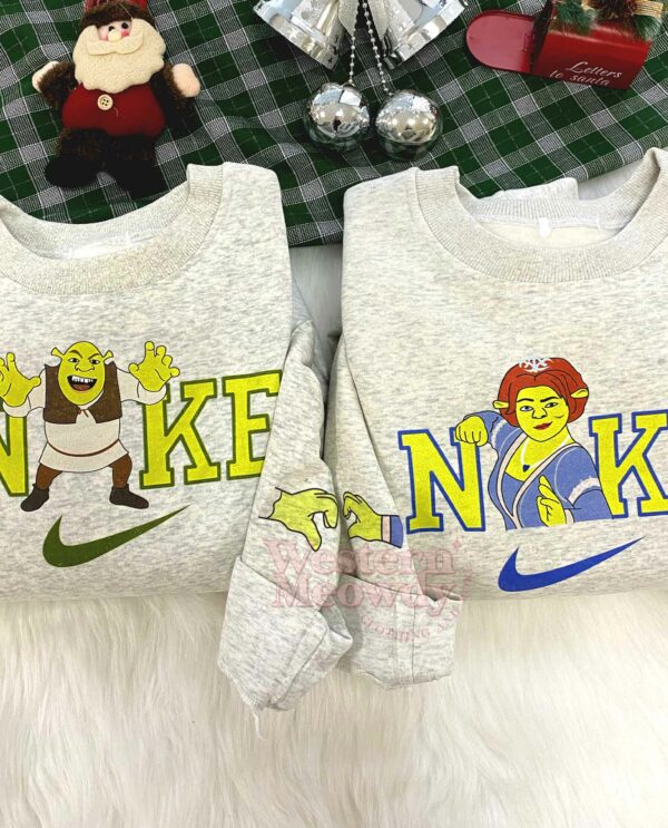 Shrek and Princess Fiona Couple 2D Sweatshirt