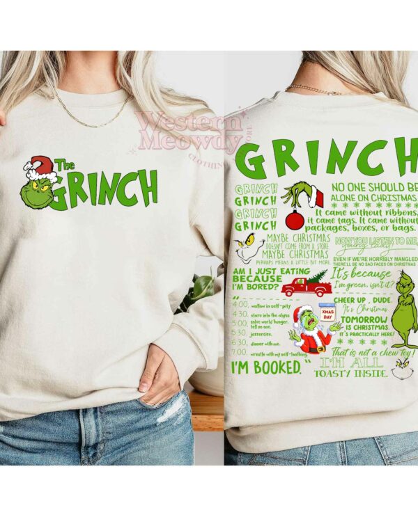 The Grinch Full Day Schedule Sweatshirt