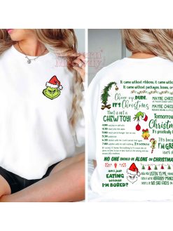 The Grinch Full Day I’m Booked Schedule Sweatshirt