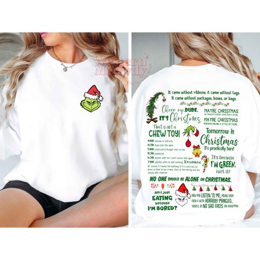 The Grinch Full Day I’m Booked Schedule Sweatshirt