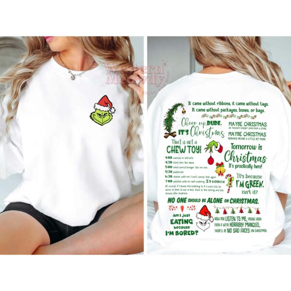 The Grinch Full Day I’m Booked Schedule Sweatshirt