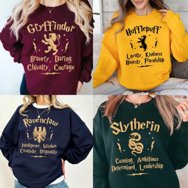 Retro Hogwarts House Special Things Harry Potter Sweatshirt