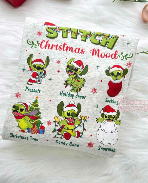 Stitch Grinch Christmas Mood Sweatshirt