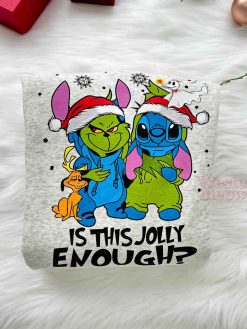 Stitch Grinch Is This Jolly Enough Sweatshirt