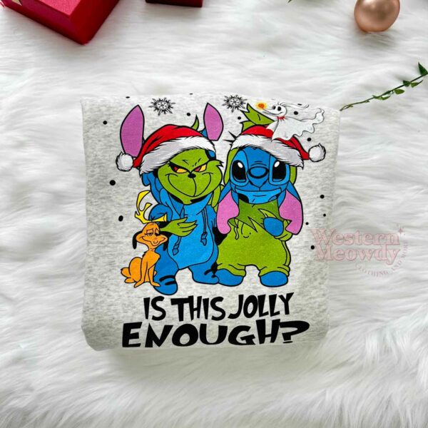 Stitch Grinch Is This Jolly Enough Sweatshirt