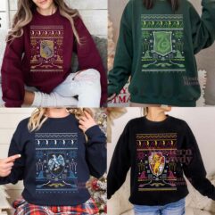 Hogwarts House Ugly Christmas Harry Potter Sweatshirt