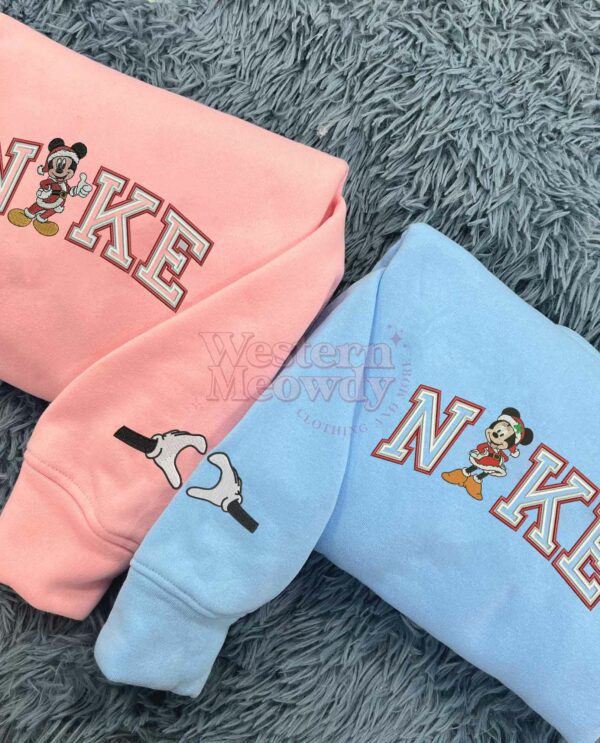 Mickey and Minnie Couple Christmas Sweatshirt