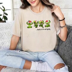 Stitch Grinch Not Going Christmas Santa Claus Sweatshirt
