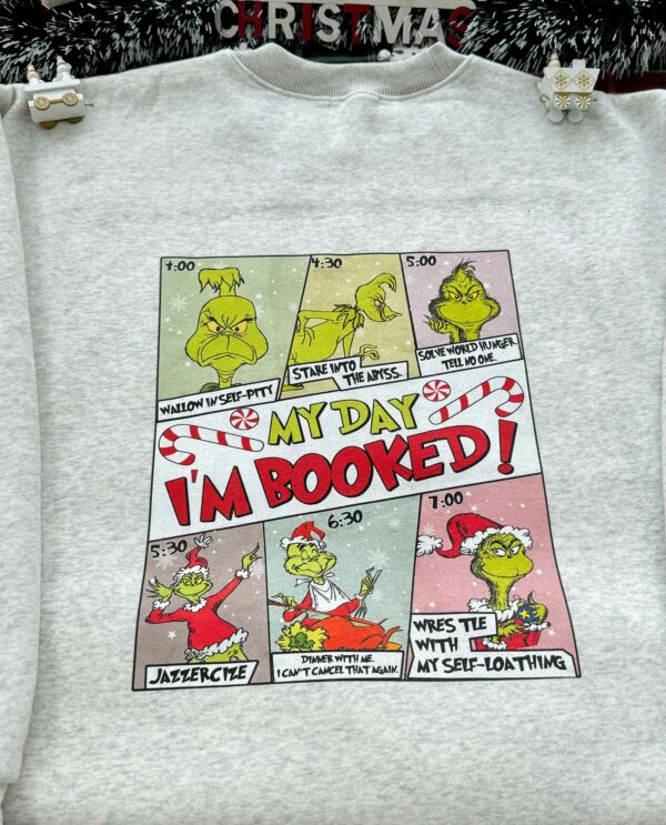Christmas Grinch Timetable Sweatshirt