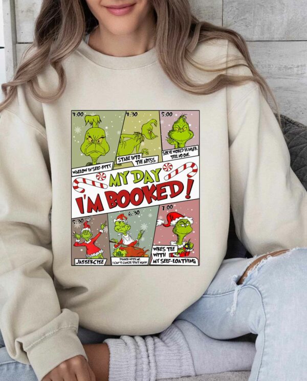 Christmas Grinch Timetable Sweatshirt