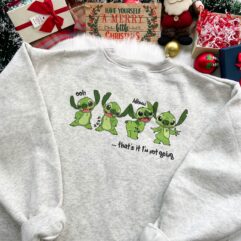 Stitch Grinch Not Going Christmas Sweatshirt