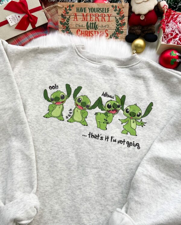 Stitch Grinch Not Going Christmas Sweatshirt