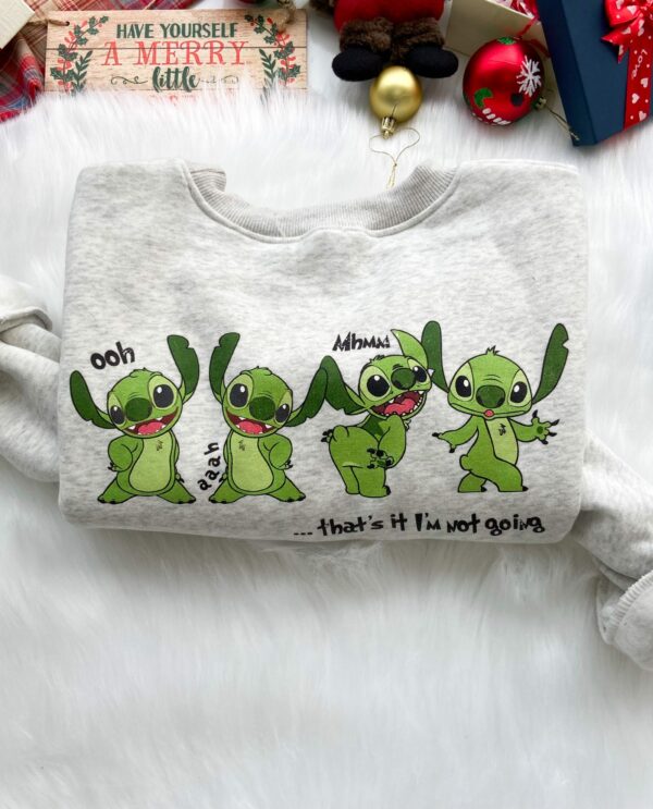 Stitch Grinch Not Going Christmas Sweatshirt
